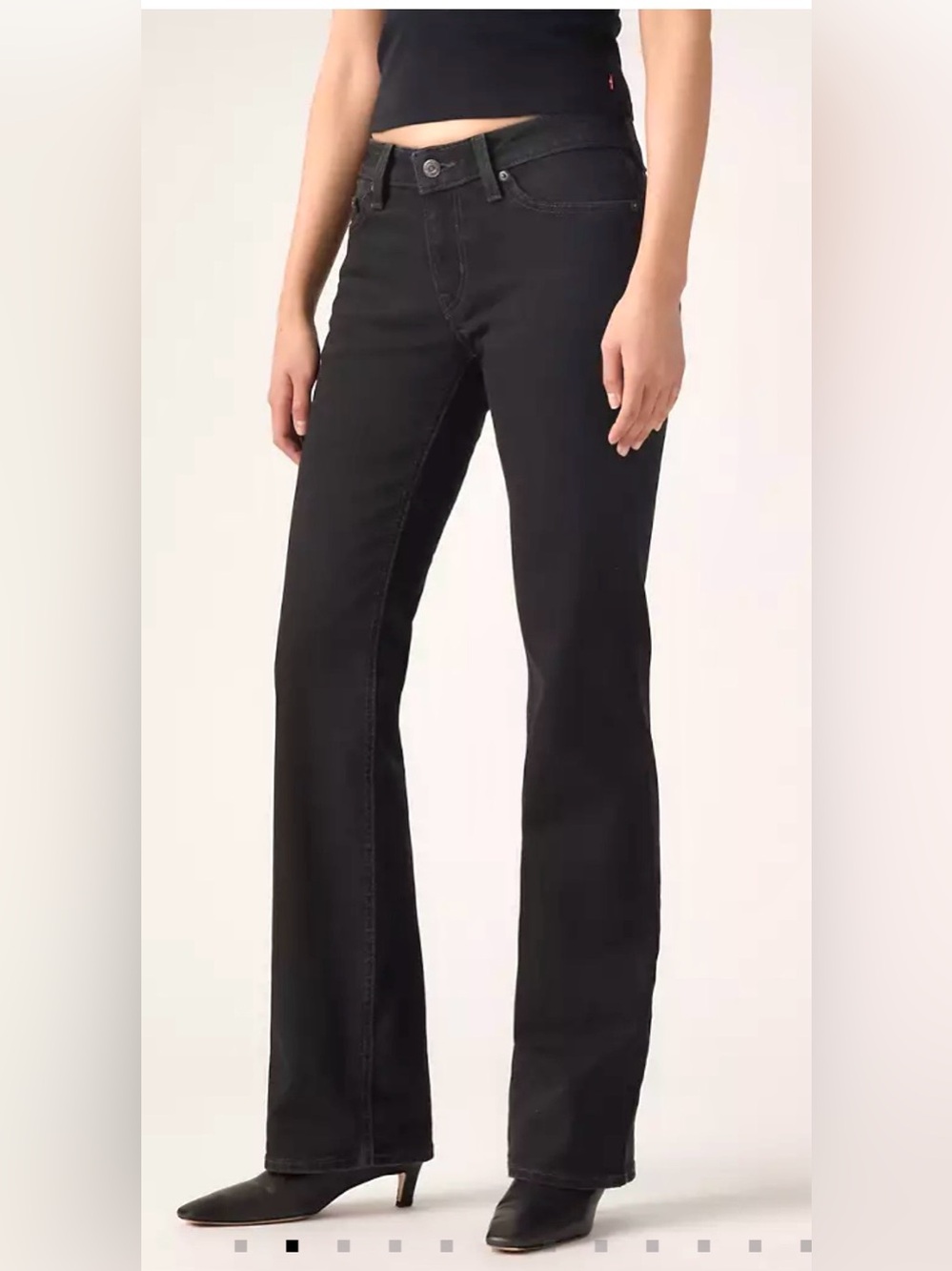 Levi’s Superlow Bootcut Faded Black Denim Jeans Size 26